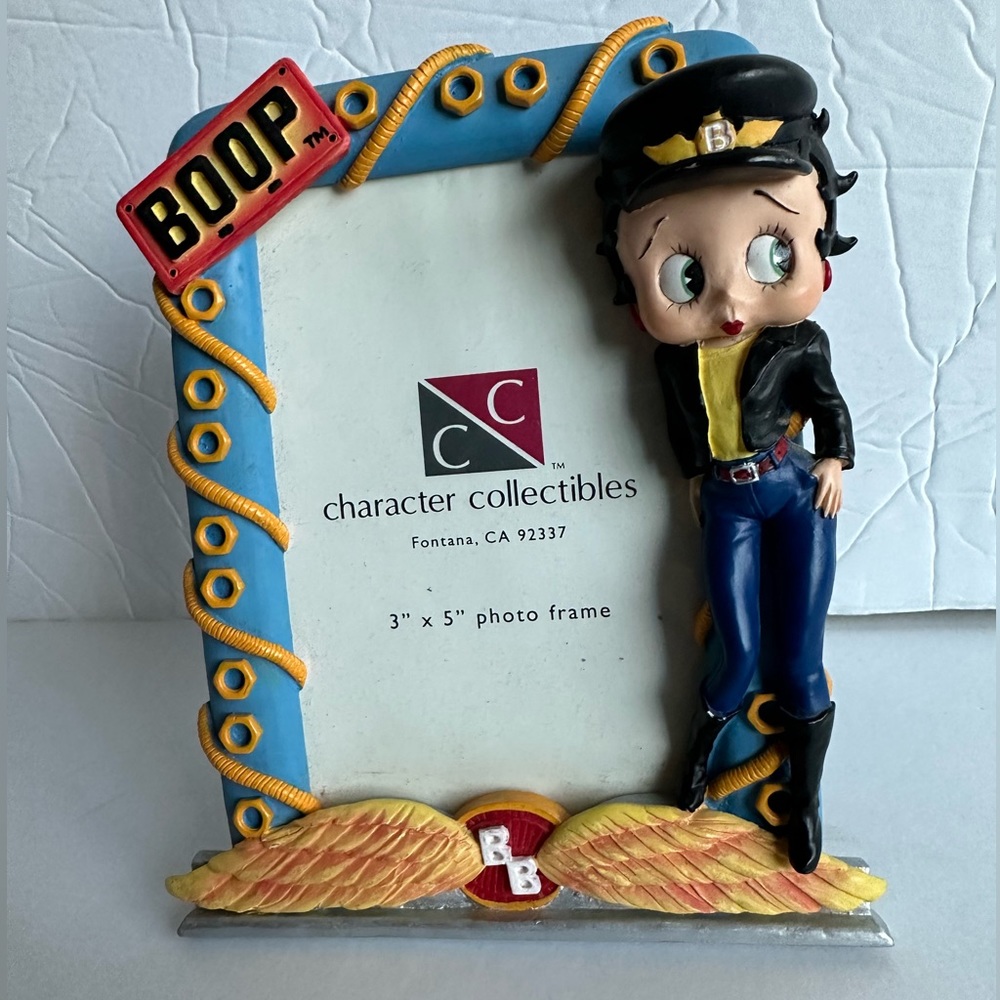 Betty Boop in Biker Dress 3.5" x 5" Retired Photo Frame Picture Frames